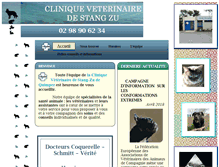 Tablet Screenshot of clinique-veterinaire-stang-zu-quimper.fr